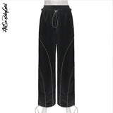Pants Wide Leg Trousers Women Sweatpants Jogging Y2k Streetwear Women Fashion Clothing Solid Cargo Pants High Waist