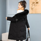 Large Size Medium Long Cotton-Padded Clothes Women 2021 New Cotton Clothes Women's Fat Mm Loose Thin Cotton-Padded Jacket And Fat-Outfit