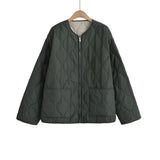 Fongt Quilting Pocket In Autumn With Loose Casual Cotton Coat