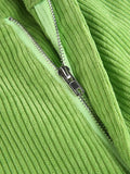 High Waist Y2K Corduroy Loose Pants-Outfit
