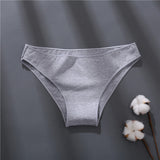 Women Cotton Panties Comfortable Underwear Solid Color Briefs Plus Size Female Underpant Panty Lingerie