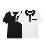 Fongt POLO Collar Jersey 2025 Spring Temperament Short-Sleeved Elastic Short Knitted Top Woman
