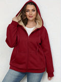 Fongt Size Women's Winter Explosion Warm Plush Hoodie Jacket