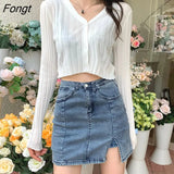 Colors Summer Cardigan Women Soft Single Breasted Crop Top Knitting Sun-proof Outwear Slim Gentle Sweater Ins Korean