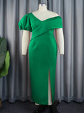 Fongt Summer Comfort Personality Lantern Sleeve Dress Party V-Neck Dress Dress Dress