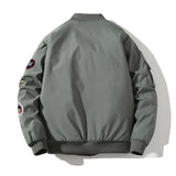 and winter thick embroidery trendy men jackets baseball uniforms couples bomber jackets casual loose jackets-Outfit