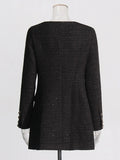 Spring 2025 New Fashion Design Sense V-Character Temperament Elegant Private Clothes Famous Small Fragrant Style Dress Dress