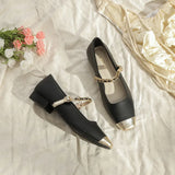 Fongt Mary Jane Women's Shoes 2024 New Color Single Shoes Women Summer New Chinese 100 Collocation Skirt Cheongsam Single