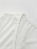 Short Sleeve Wrap Crop Top-Outfit