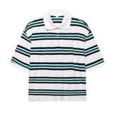 Fongt Striped Short-Sleeved T-Shirt + Low-Rise 100-Fold Skirt 2025 Spring New D79551