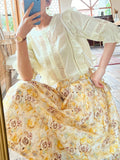 Fongt New Women's Shirt French Design Korean Shirt Femininity Commuting Bubble Sleeve Spring Dress