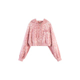 Y2K Pink Leopard Print Zipper Hoodie-Outfit