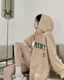 Vintage Oversized Zip Up Hoodies Casual Hooded