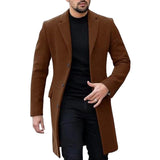 Fongt New Hair Coat Man's Coat Burst Japan And South Korea Single Buckle Cardigan Coat