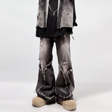 Fongt Street Water Wash Retro Straight Jeans In Summer New Casual Fashion Pants Men's Trending In Wind