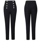 Breasted Elastic Slim Fit Skinny