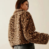 Faux Fur Leopard Jacket-Outfit