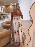 Fashion High-Waist Swing Positioning Print Slings Long