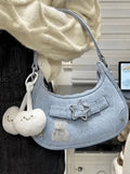 Star Embellish Pu Leather Shoulder Bag-Outfit