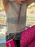 Sleeveless Knit Tank Top-Outfit