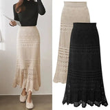Crochet Design Midi Skirt-Outfit