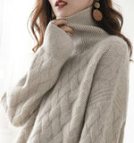 turtleneck cashmere sweater new style languid breeze