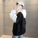 Cotton embroidery letter Casual Harajuku Oversized