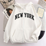 Fongt New Zipper Hoodie Los Angeles California Coat Top