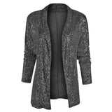 Fongt 2025 New Sleeve Long Sleeve Temperament Long-Sleeved Small Suit Collar Solid Color Coat