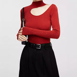 Fongt Bottomed Knitted Women's 2025 Autumn And Winter Fashion Comfortable Soft Temperament With A Small New Long-Sleeved Sweater