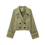 Fongt 2025 Autumn New Women's Design With A Windbreaker Short Jacket Jacket