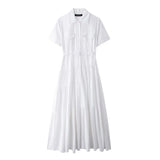 New Spring Style Spliced Dress With Belt Shirt 2240371-Outfit