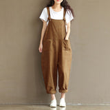 Large Artistic Dark Blue Suspender Casual