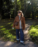Brown Suede Overshirt-Outfit