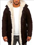 Fongt Single Fur Hooded Jacket Thick Warm Coat Wish Imitation Leather Wool Cotton Coat