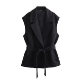 Belt Vest 7768023 Wide-Leg Trousers 7740102 Suit-Outfit