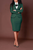 Fongt And Autumn 2025 New Women's Fashion Professional Composite Long Sleeve Suit Packed Cock Dress Set