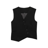 Fongt Women's Explosive Asymmetric Vest + Folded Wide Leggings