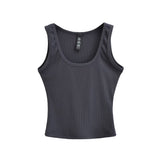 Trend Women's Wear In Summer Sexy Spicy Girls Wide-Edged Threaded Cotton Vest Slim And Slim Bottom Suspender-Outfit