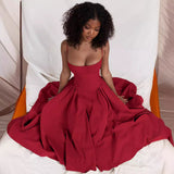 Fongt Dress New French Retro Dress Court Style Dopamine Wearing Sling Dress Woman