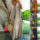 Fongt Spring Summer WISH New V-Neck Irregular Multi-Color Multi-Code Long