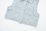 New Rough Lapel Short Textured Vest 7484246-Outfit
