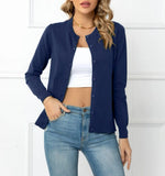 Fongt And Winter Solid-Colored Cardigan Coat New Knitted Cardigan