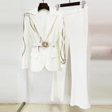 Fongt New Star Temperamental Diamond Hot Diamond Belt Suit Two Sets