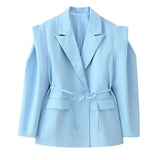 Fongt Explosion Women's Waistband Bandwidth Shoulder-To-Shoulder Suit Jacket