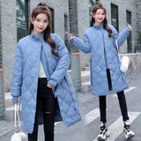 Jacket Long Fashion Winter Clothes Size Long Sleeve Stand Belt Korean Black Ropa Para Mujer Chaqueta Casaco