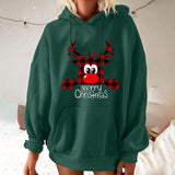 Elk Christmas Plus Size Pullover Women
