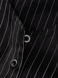 Pinstripe Detail Two Piece Set-Outfit