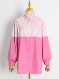 Fongt Version Of Comfortable Casual Long-Sleeved Top 2025 Spring New Temperament Commute Loose Single-Ded Button Shirt