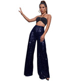 High Waist Fashion Casual Sequins Loose-fitting